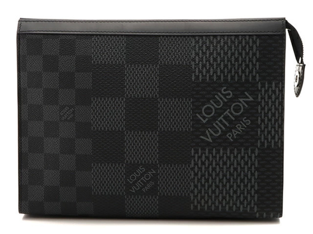 LOUIS VUITTON Pochette Voyage Damier Graphite Black T